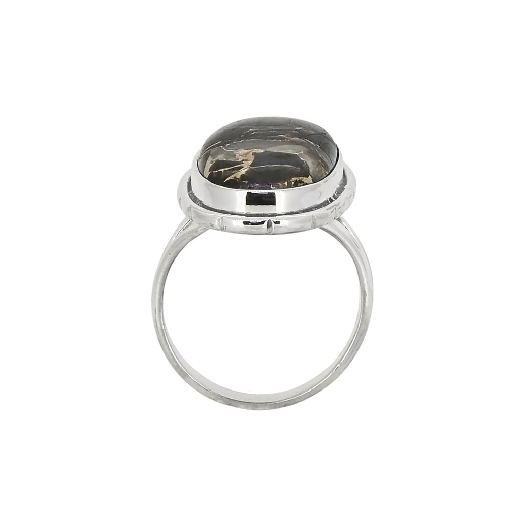 Premium Sterling Silver Black Copper Onyx Statement Ring - Ultimate Style Upgrade