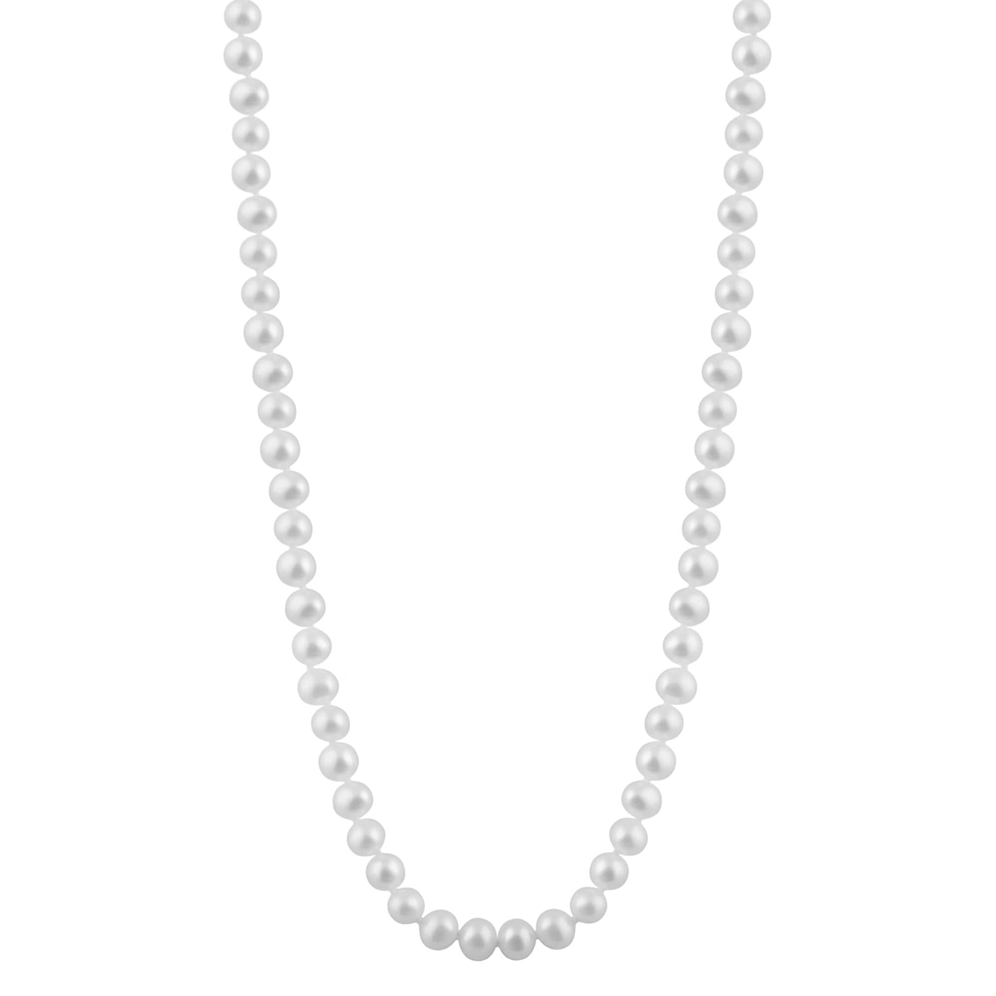 Premium Grey Freshwater Pearl Necklace in Yellow Gold