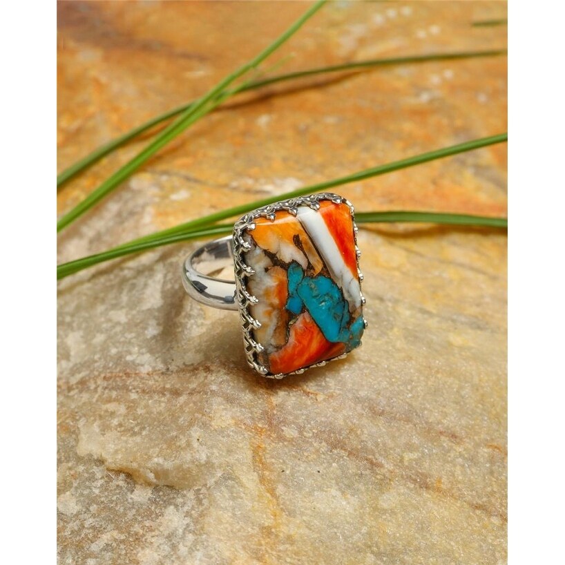 Premium YS Gems Sterling Silver Multicolor Turquoise Ring - Ultimate Protection & Style